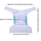 Washable Adult Cloth Diapers Reusable Adult Pocket Nappy Waterproof Diaper Pants for Adults Breathable Teenage Nappy Trousers