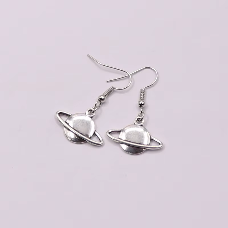 Planet Earrings,Saturn Earring,Space Jewellery,Outer Space Jewelry, Geeky Jewellery,Cute Earrings,Galaxy Earring,Galaxy Jewelry