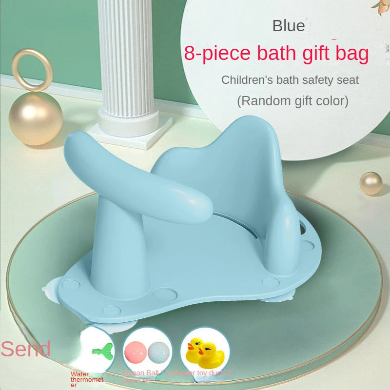 1Pc Baby Care Baby Bath Seat Newborn Baby Bath Tub Plastic Infant Babies Bath Seat for Tub Infant Antislip Bath Shower Chair #TC