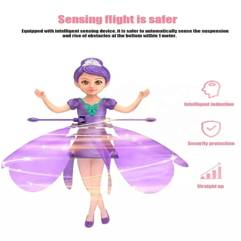 Flying Doll Dancing Simulation Helicopter Gesture Induction Machine Rotating Flying Toy Luminous Children'S Toy Gift