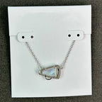 Cheer Short Pendant Necklace in White Mother-Of-Pearl for Women Girls Party, Fashion Jewelry,Unique Gifts