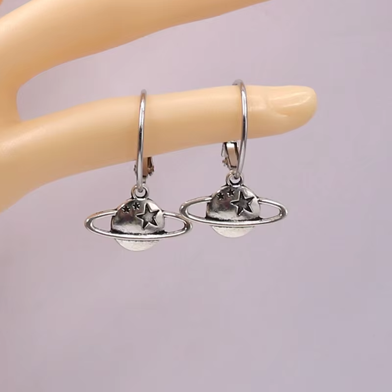 Planet Earrings,Saturn Earring,Space Jewellery,Outer Space Jewelry, Geeky Jewellery,Cute Earrings,Galaxy Earring,Galaxy Jewelry