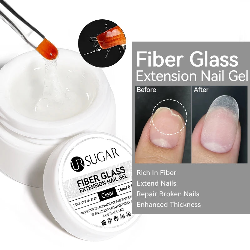 15Ml Extension Nail Gel Polish Nails Finger Form Clear Nude Pink Nail Art Camouflage Hard Gel Acrylic Nail Manicur