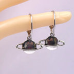 Planet Earrings,Saturn Earring,Space Jewellery,Outer Space Jewelry, Geeky Jewellery,Cute Earrings,Galaxy Earring,Galaxy Jewelry