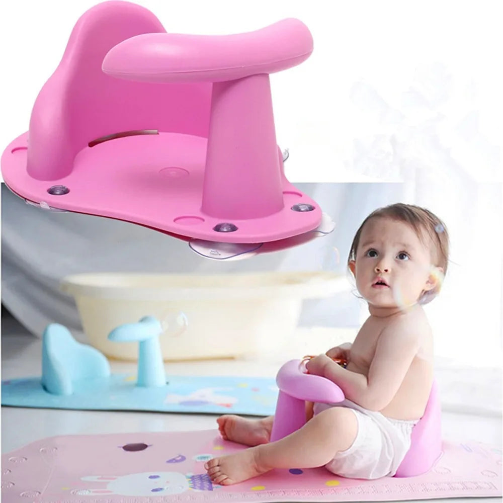 1Pc Baby Care Baby Bath Seat Newborn Baby Bath Tub Plastic Infant Babies Bath Seat for Tub Infant Antislip Bath Shower Chair #TC