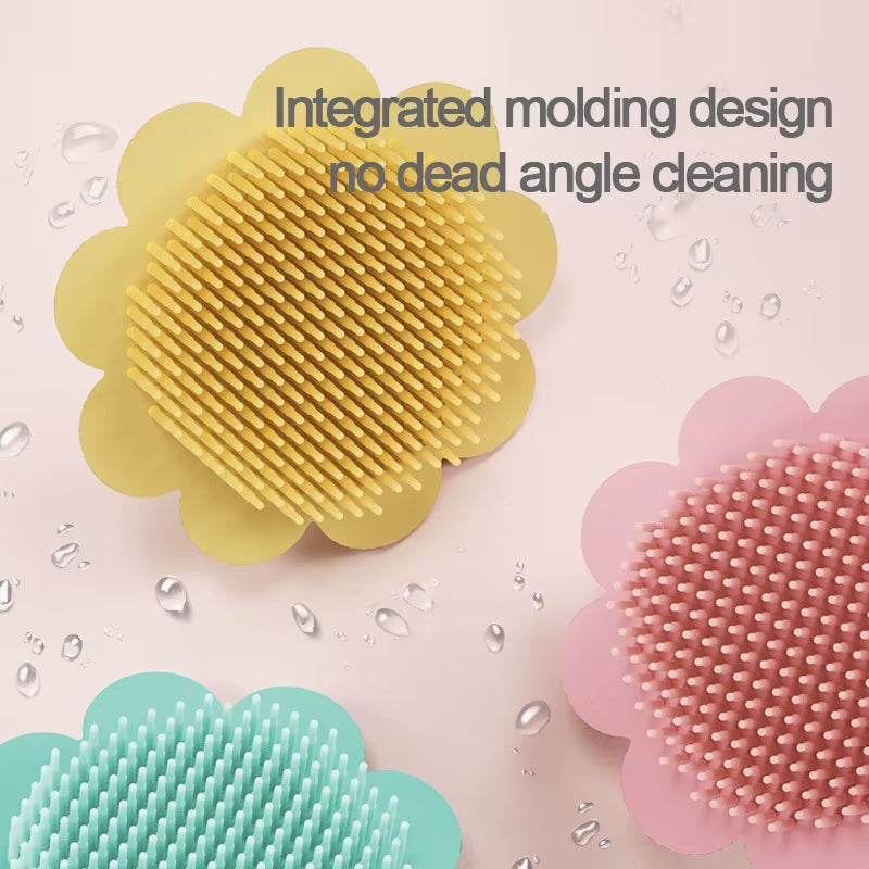 Baby Care Silicone Bath Brush Kids Bath Shampoo Brush Massage for Baby Hair Care and Body Care