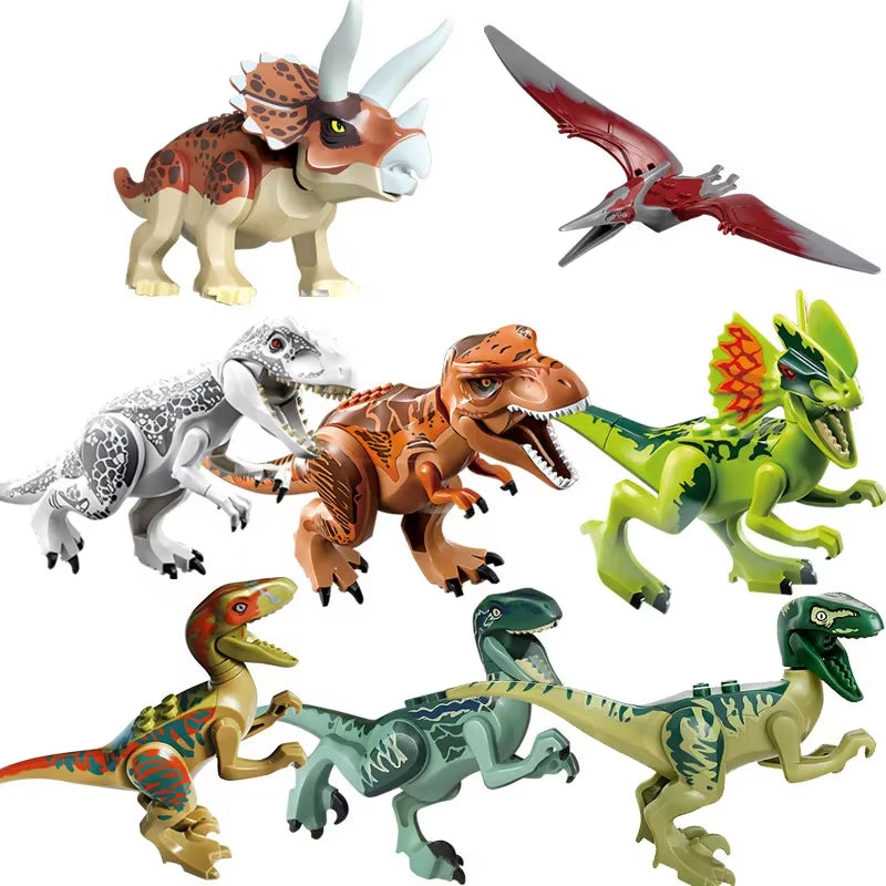 Jurassic Dinosaur Baby Building Block Accessories Gift Assembling Educational Toys a Variety of Optional Bagged Children'S Toys.
