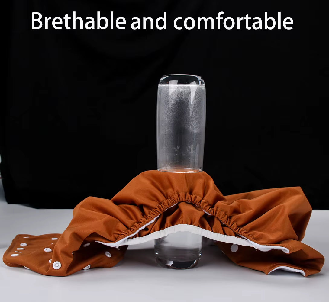 Washable Adult Cloth Diapers Reusable Adult Pocket Nappy Waterproof Diaper Pants for Adults Breathable Teenage Nappy Trousers